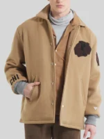 CM Punk Chicago Blackhawks Brown Jacket