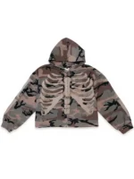 Camo Bones Zip-Up Hoodie