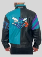 Charlotte Hornets Vintage Leather Jacket