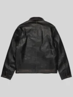 Denim Tears Libertas Crest Black Leather Jacket