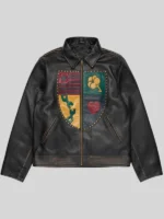 Denim Tears Libertas Crest Leather Jacket