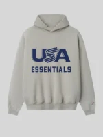 Essentials USA Baseball Sport Grey Hoodie