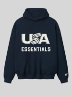 Essentials USA Baseball Sport Navy Hoodie