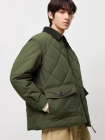 JW Anderson Uniqlo Padded Quilted Blouson Jacket Green