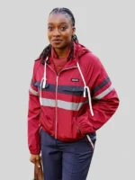 Little Simz Paris Red Jacket