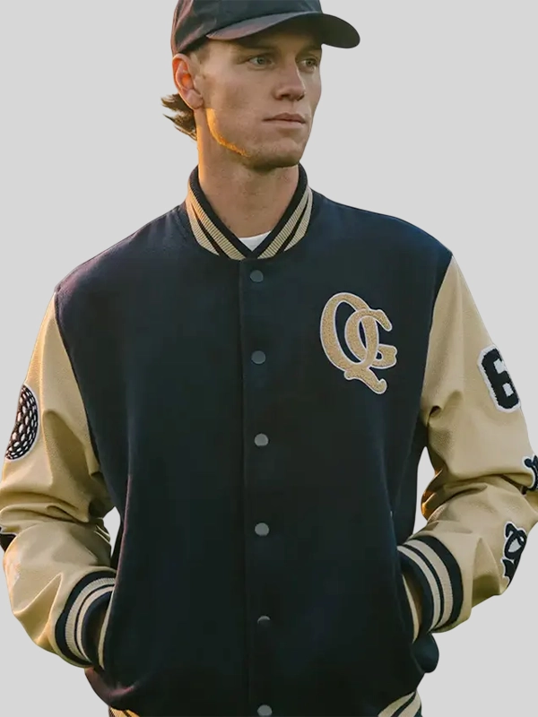 Mens Quiet Golf Varsity Jacket Mens Quiet Golf Varsity Jacket