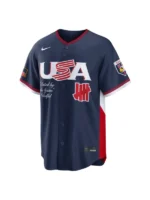 Men's USA Baseball Nike x Undefeated Navy 2026 World Baseball Classic Stadium Jersey