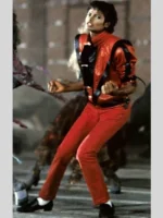Michael Jackson Thriller Red Leather Jacket