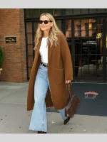 Molly Sims NYC 2025 Brown Trench Coat