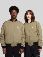 Nike x Stussy Reversible Olive Green Varsity Jacket