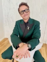Robert Downey Jr. Oscars 2026 Green Blazer