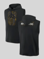 Roman Reigns Tribal Logo Sleeveless Black Hoodie