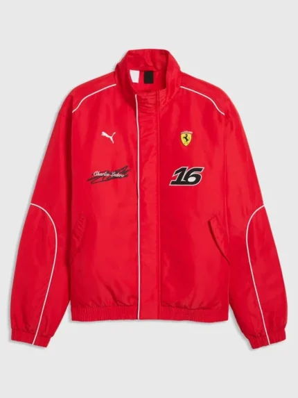 Scuderia Ferrari F1 PUMA Charles Leclerc Racing Jacket Red
