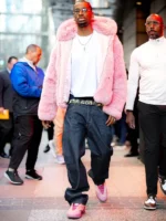 Shai Gilgeous-Alexander Pink Fur Jacket