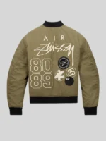 Stussy x Nike 8089 Varsity Jacket Oilve Green