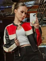 Sydney Millevoi The Voice S29 Leather Zipper Jacket