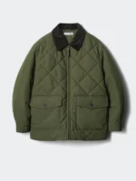 Uniqlo JW Anderson Padded Quilted Blouson Jacket Green
