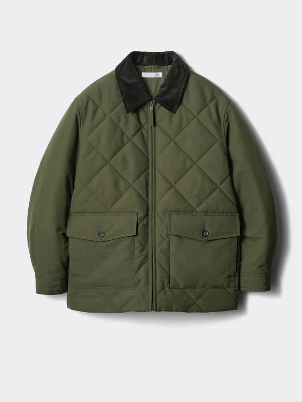 Uniqlo JW Anderson Padded Quilted Blouson Jacket Green Uniqlo JW Anderson Padded Quilted Blouson Jacket Green