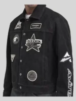 Wrangler x Avirex Suede Black Trucker Jacket