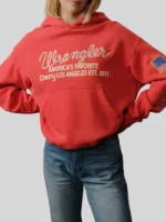 Wrangler x Cherry Americas Hoodie Red