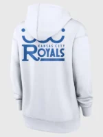 2026 Womens Kansas City Royals Nike White City Connect Therma Hoodie