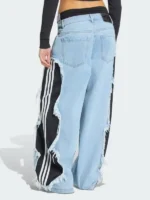 Adidas Deconstructed Denim Pants Blue