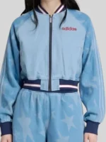 Adidas Varsity Bomber Jacket SST Denim Graphic