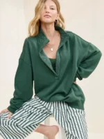 Aerie Oh Snap Sweatshirt Green