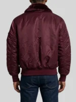 Alpha Industries B-15 Satin Burgundy Jacket