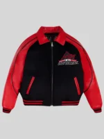 Avirex Classic Red Leather Varsity Jacket