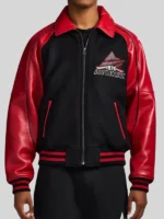 Avirex Classic Wool Red Leather Varsity Jacket