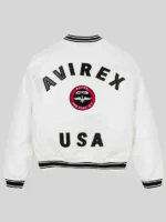 Avirex Stadium Jacket White USA