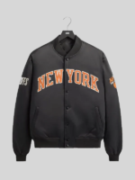 Black Satin New York Knicks Kith Jacket Playoffs 2026