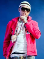 Central Cee Coachella Cap Zip-Up Hoodie Red