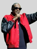 CinemaCon Snoop Dogg Wool Varsity Jacket Red and Black