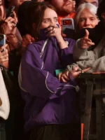 Coachella 2026 Billie Eilish Blue Windbreaker Jacket