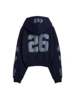 Coachella Gap Zip Hoodie Blue