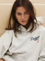 Dodgers Serif Grey Pullover Hoodie