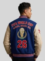 FIFA World Cup 2026 UNITED 26 Blue Varsity Jacket