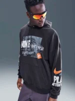 French Terry Nike Hoodie Black