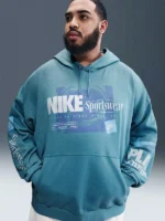 French Terry Nike Hoodie Blue