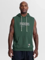 Green Bay Packers Nike Sideline Sleeveless Hoodie