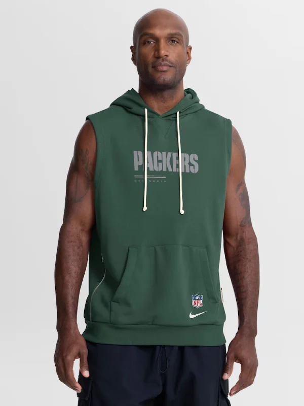 Green Bay Packers Nike Sideline Sleeveless Hoodie Green Bay Packers Nike Sideline Sleeveless Hoodie
