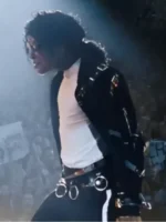 Jaafar Jackson Michael 2026 Black Leather Jacket