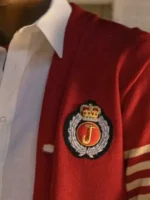 Jaafar Jackson Michael 2026 Red Cardigan
