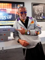 Jeff Hamilton x PayPal Full Zip Grey Fleece Hoodie