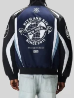 Kith Roy Racing Nylon Jacket Black and Blue