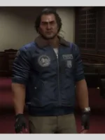Kouichi Adachi Like a Dragon Blue Bomber Jacket