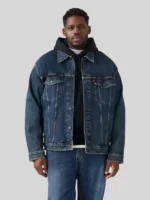 Levis Mens Big Tall Denim Trucker Jacket Blue