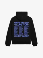Lonely Ghost Ways To Say ILY Hoodie Black
